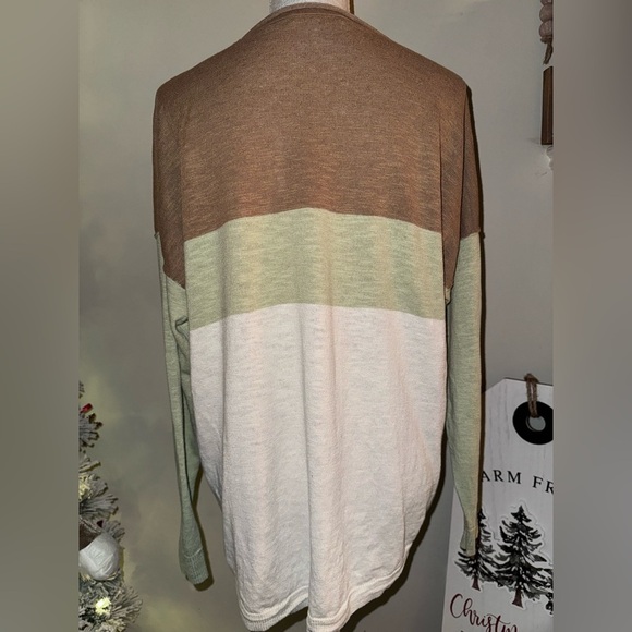 Madewell Palmdale Pullover Sweater in Colorblock Stripe size - Picture 4 of 12